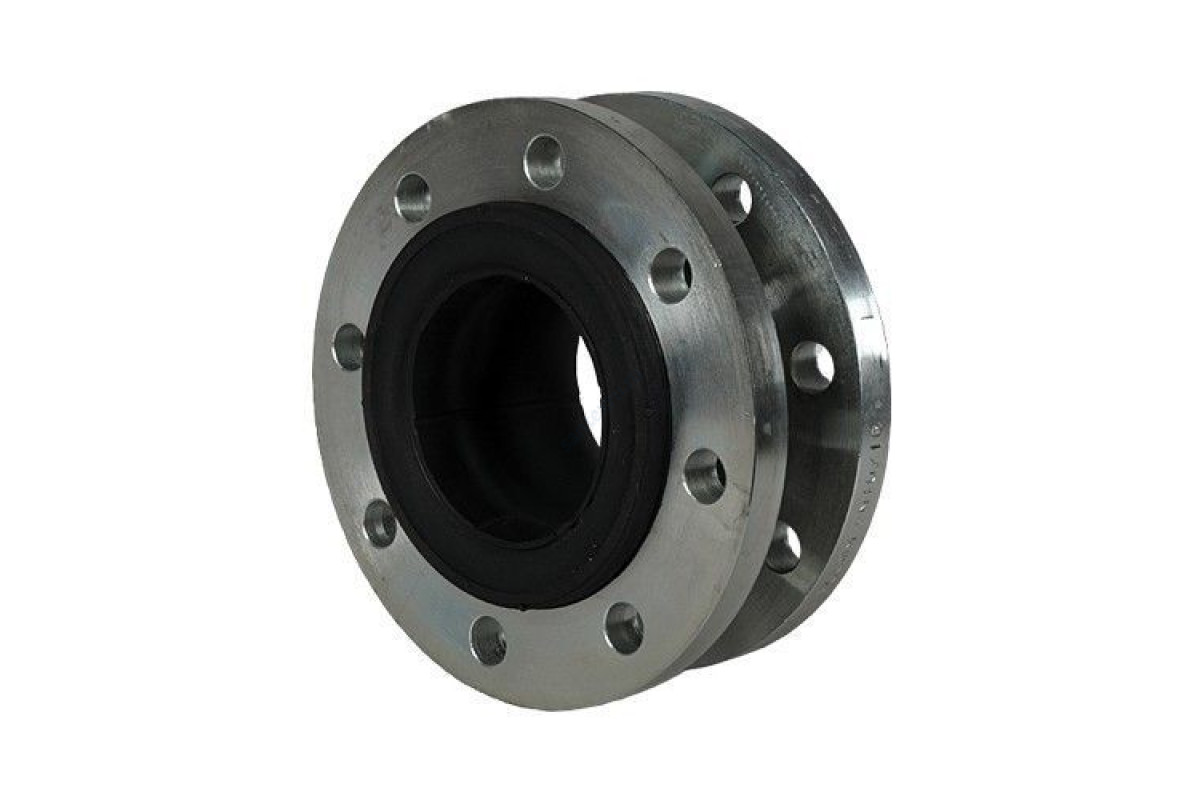 Компенсатор резиновый антивибрационный EPDM 700L Ду 250 Ру16 фл Тмакс=100С L=206мм Zetkama 700L250C00 сжатие/растяжение 20/14