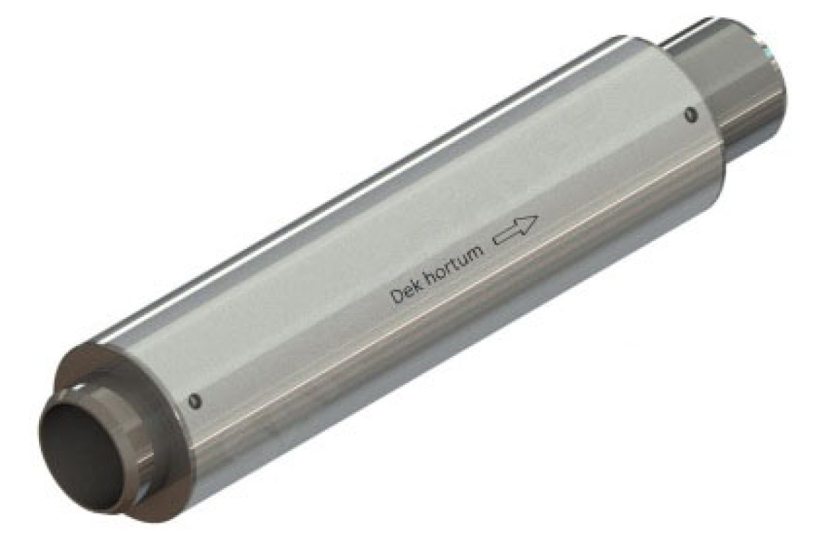 Компенсатор сильфонный осевой многослойный с кожухом и внутренним экраном сталь нерж DEK multilayer Ду 32 Ру16 под приварку патрубки сталь оц L=285мм Hortum 32-16-50 (0020032-050) сжатие/растяжение 40/10