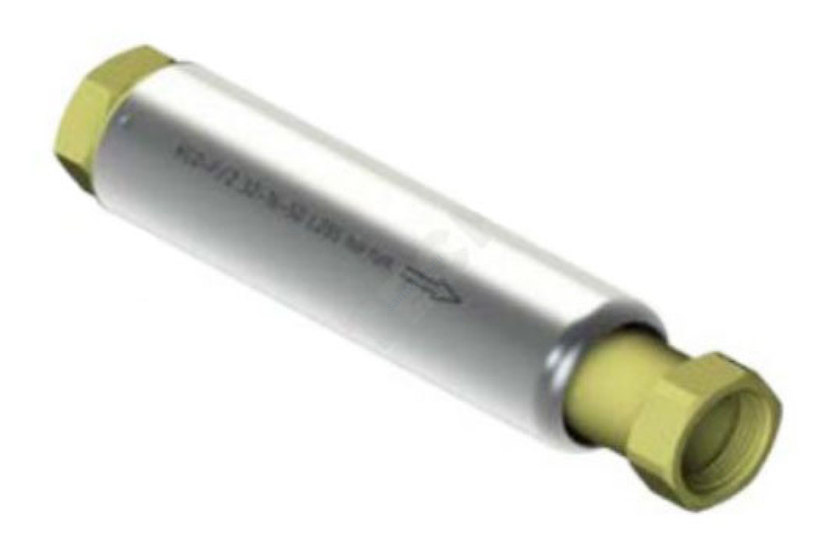 Компенсатор сильфонный осевой многослойный с кожухом с внутренним экраном КСО-P/2 Ду 80 Ру16 ВР патрубки сталь оц L=285мм Hortum 0190080-050