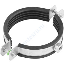 Хомут крепежный сталь оц (Дн 75-80) (2 1/2") М8 в/к шпилька-шуруп, дюбель RTP (РосТурПласт) 20890