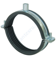 Хомут крепежный сталь оц с резиновой прокладкой (Дн 32-36) (1") ±2мм М8