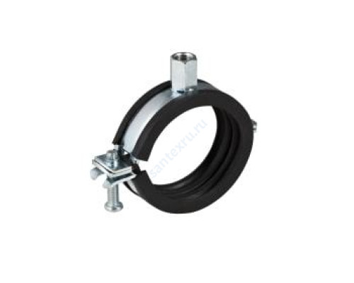 Хомут крепежный сталь оц с резиновой прокладкой (Дн 74-80) М8/М10 Geberit 601.859.26.1