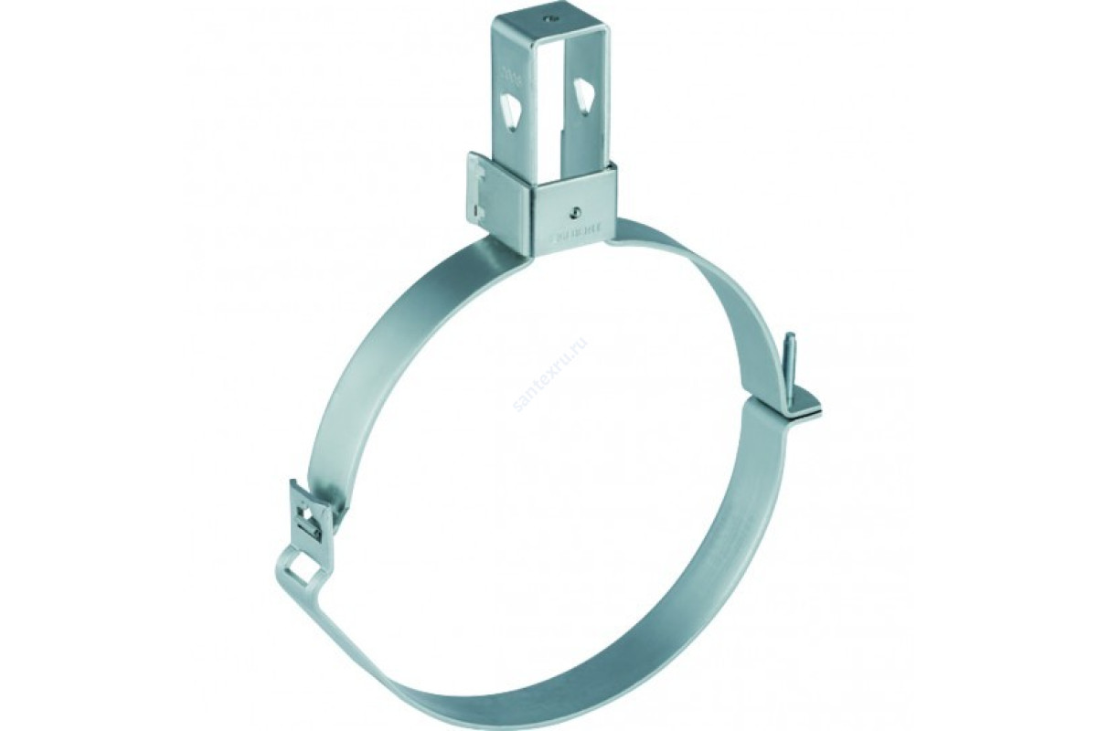 Хомут регулируемый, с крепёжным зажимом сталь оц Ду 200 (Дн 200-208) Geberit Pluvia 370.861.26.1