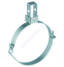 Хомут регулируемый, с крепёжным зажимом сталь оц Ду 200 (Дн 200-208) Geberit Pluvia 370.861.26.1