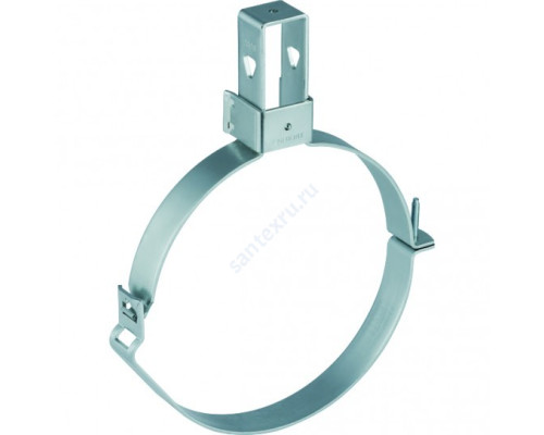 Хомут регулируемый, с крепёжным зажимом сталь оц Ду 200 (Дн 200-208) Geberit Pluvia 370.861.26.1