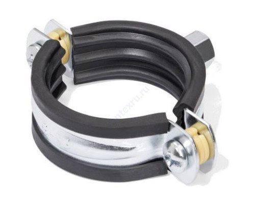 Хомут опорный сталь оц с резиновой прокладкой (Дн 40) М8 Rehau 11226541001