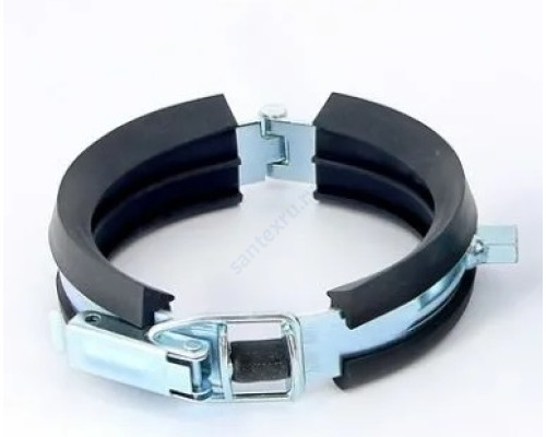 Хомут опорный сталь оц с резиновой прокладкой (Дн 160) М10/М12 Rehau 11200571002