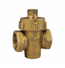 Кран пробко-сальниковый латунь 11б6бк Ду 40 Ру10 G1 1/2" ВР пробка латунь ККАЗ