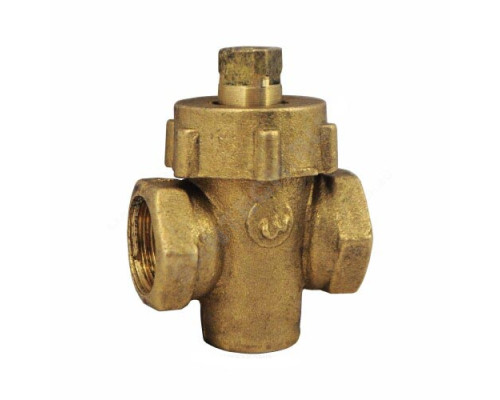 Кран пробко-сальниковый латунь 11б6бк Ду 50 Ру10 G2" ВР пробка латунь ККАЗ