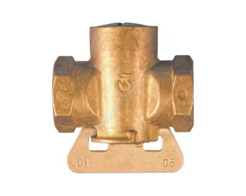 Кран конусный латунь газ 11б12бк Ду 15 Ру0,1 G1/2" ВР полнопроходной Цветлит ZW30001