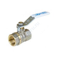 Кран шаровой латунь никель 1101 Standard Ду 20 Ру30 ВР полнопроходной рычаг Aquasfera 1101-02
