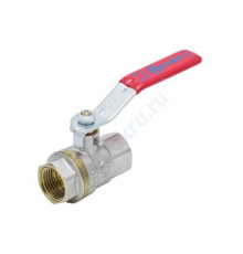 Кран шаровой латунь никель 1001 Euro Ду 20 Ру30 ВР полнопроходной рычаг Aquasfera 1001-02