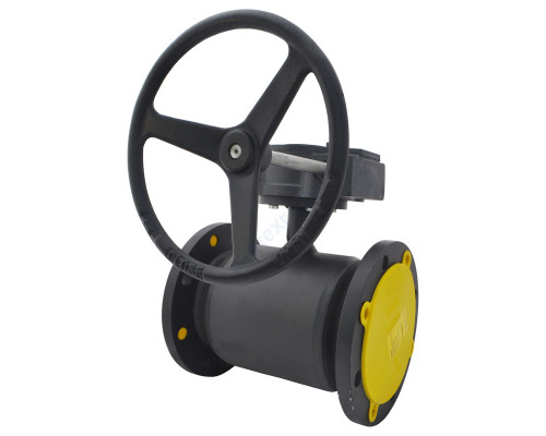 Кран шаровой сталь JIP/G-FF Ду 150 Ру25 фл с редуктором Danfoss 065N0351G