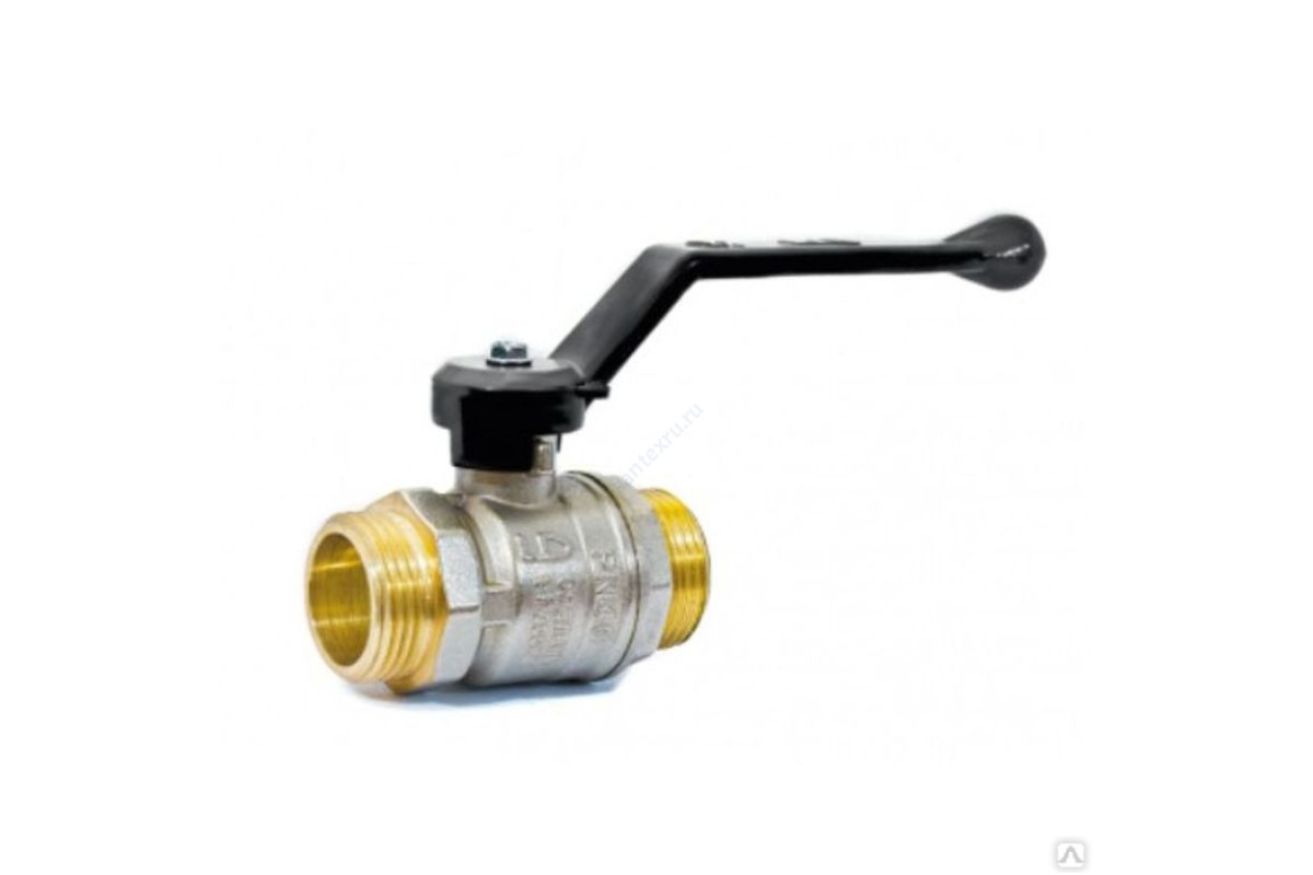 Кран шаровой латунь никель Pride Ду 15 Ру40 НР полнопроходной рычаг аналог 11б27п1 LD 47.15.Н-Н.Р .