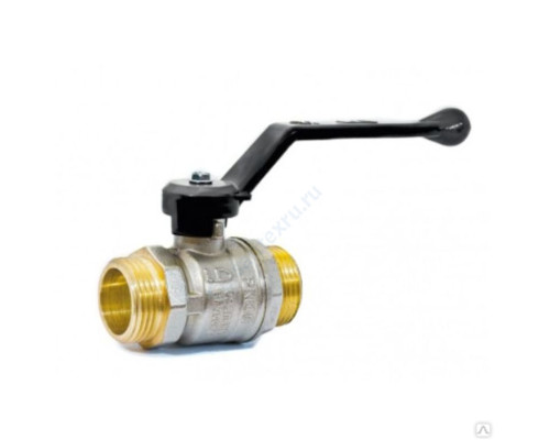 Кран шаровой латунь никель Pride Ду 15 Ру40 НР полнопроходной рычаг аналог 11б27п1 LD 47.15.Н-Н.Р .