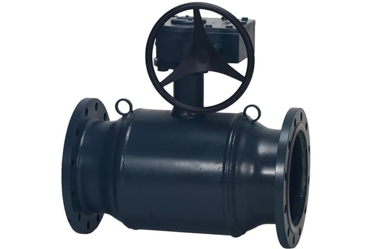 Кран шаровой сталь JIP Premium FF Ду 200 Ру16 фл с редуктором Danfoss 065N0256G