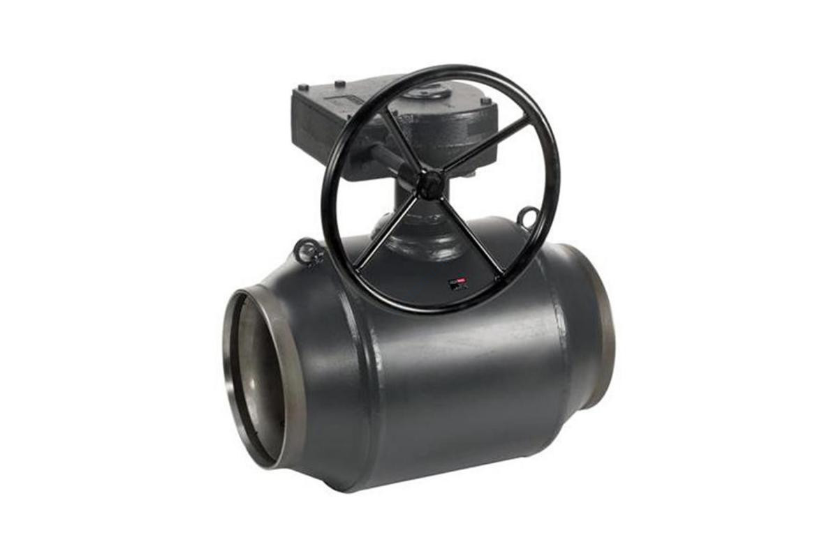 Кран шаровой сталь JIP Premium WW Ду 600 Ру25 п/привар с редуктором Danfoss 065N0186G