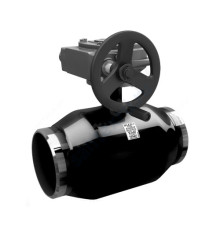 Кран шаровой сталь КШ.Ц.П.Р Ду 150 Ру25 п/привар с редуктором LD КШ.Ц.П.Р.150/125.025.Н/П.02