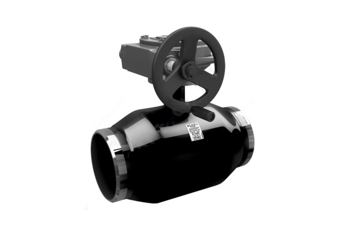 Кран шаровой сталь КШ.Ц.П.Р Ду 300 Ру25 п/привар с редуктором LD КШ.Ц.П.Р.300/250.025.Н/П.02