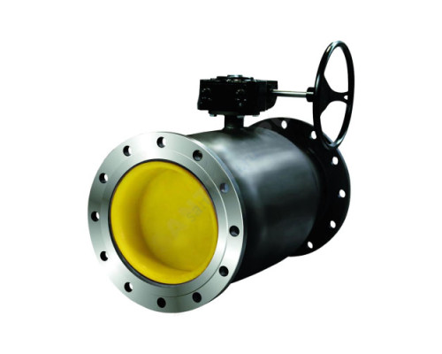 Кран шаровой сталь КШ.Ц.Ф.Р Ду 125 Ру16 фл с редуктором LD КШ.Ц.Ф.Р.125/100.016.Н/П.02