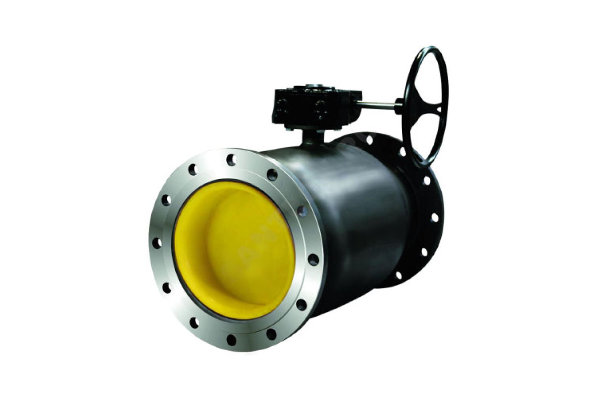 Кран шаровой сталь КШ.Ц.Ф.Р Ду 150 Ру16 фл с редуктором LD КШ.Ц.Ф.Р.150/125.016.Н/П.02