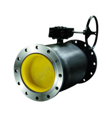 Кран шаровой сталь КШ.Ц.Ф.Р Ду 150 Ру16 фл с редуктором LD КШ.Ц.Ф.Р.150/125.016.Н/П.02