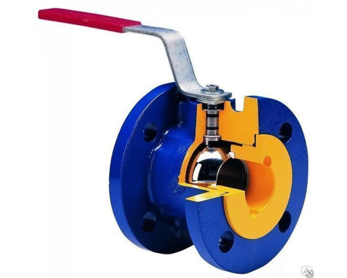 Кран шаровой чугун V565 Ду 50 Ру16 фл полнопроходной рукоятка ADL HT01A34847