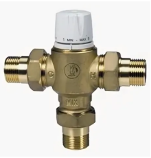 Клапан смесительный термостатический седельный латунь R156-2 Ду 15 Ру10 1/2" НР Kvs=1.3 65С с защитой от ожога Giacomini R156Y223