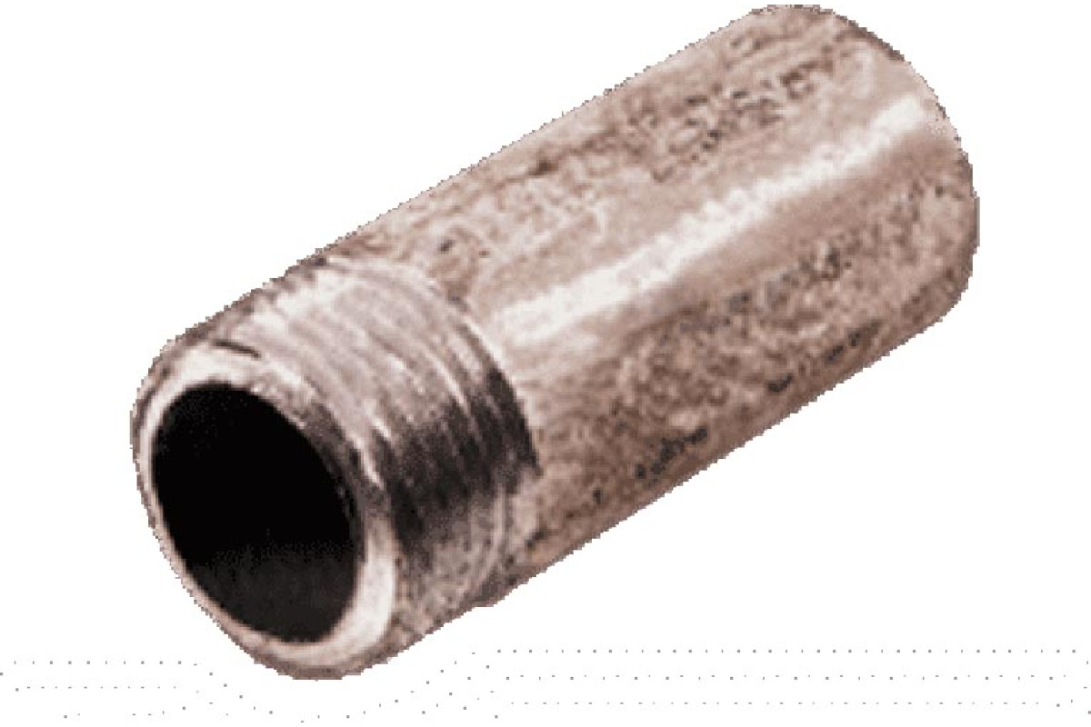 Резьба сталь удлиненная оц Ду 40 L=60мм из труб по ГОСТ 3262-75 КАЗ