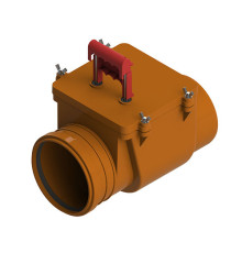 Клапан коричневый PP-H обратный канализационный Дн 160 б/нап в/к Татполимер ТП-85.160