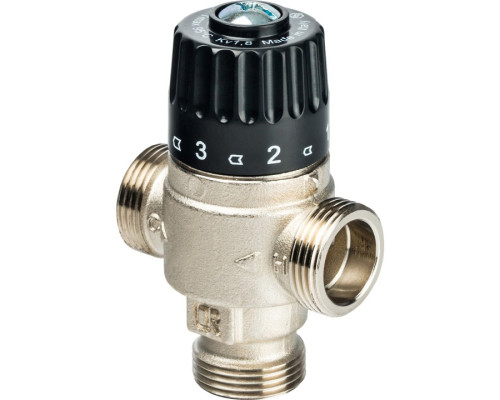 STOUT Термостатический смесительный клапан для систем отопления и ГВС 3/4" НР 30-65°С KV 1,8 SVM-0025-186520