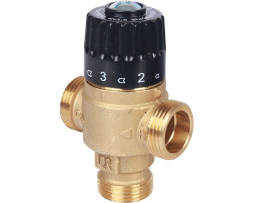 STOUT Термостатический смесительный клапан для систем отопления и ГВС 3/4" НР 30-65°С KV 1,8 SVM-0125-186520