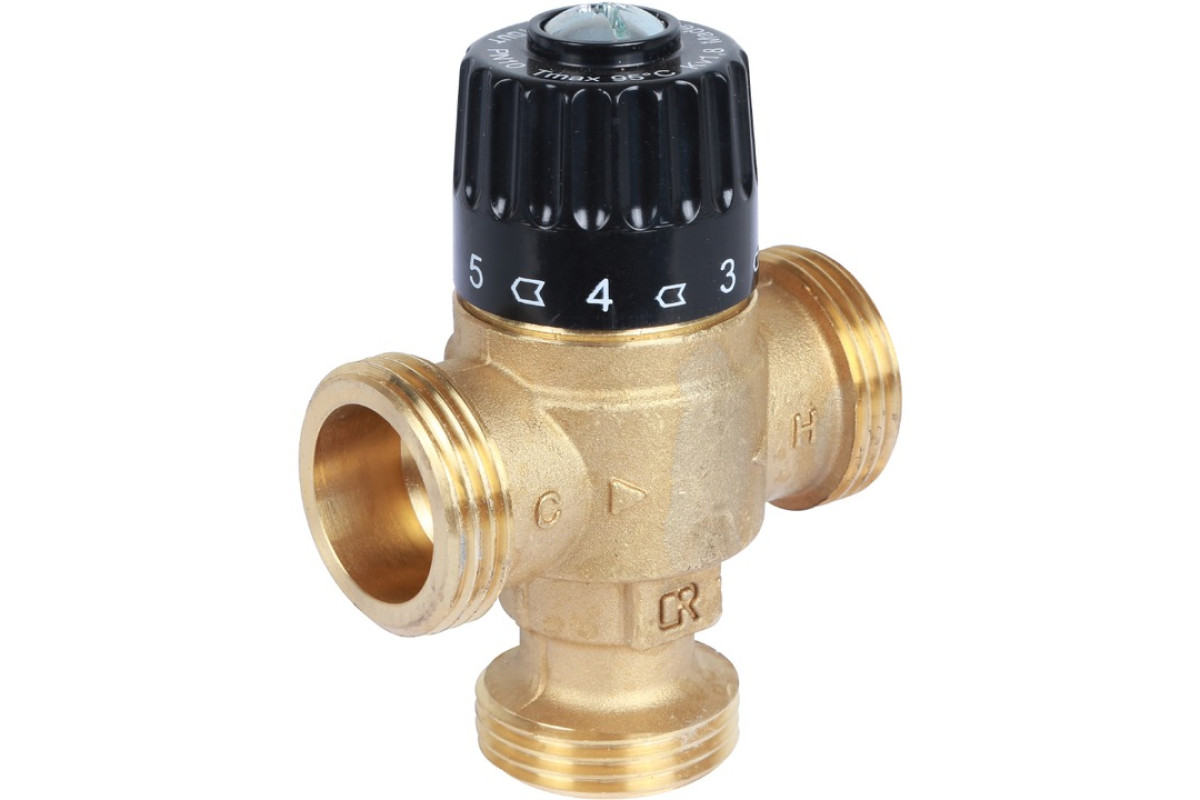 STOUT Термостатический смесительный клапан для систем отопления и ГВС 1" НР 30-65°С KV 1,8 SVM-0125-186525