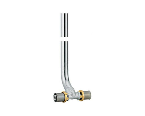 Тройник МП для подключения труб к радиатору латунь пресс RM158 Дн 16 Giacomini RM158X034